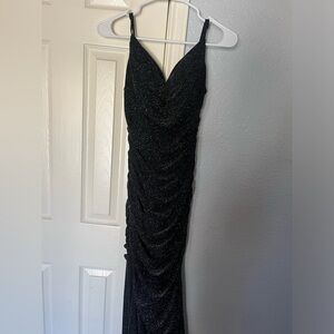 Windsor Black Sparkly Prom Dress